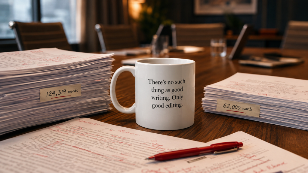 There’s No Such Thing as Good Writing Only Good Editing
