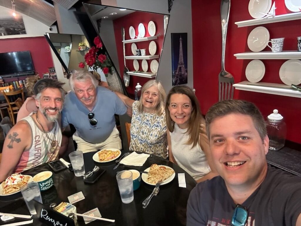 The Cavallo family enjoying breakfast at Cupz and Crepes in Ahwatukee.